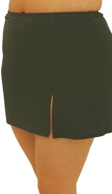 604102 charcoal skirt with slit