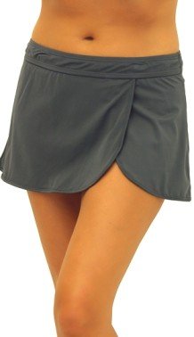 605106 Char Wrap Skirted Brief - Missy